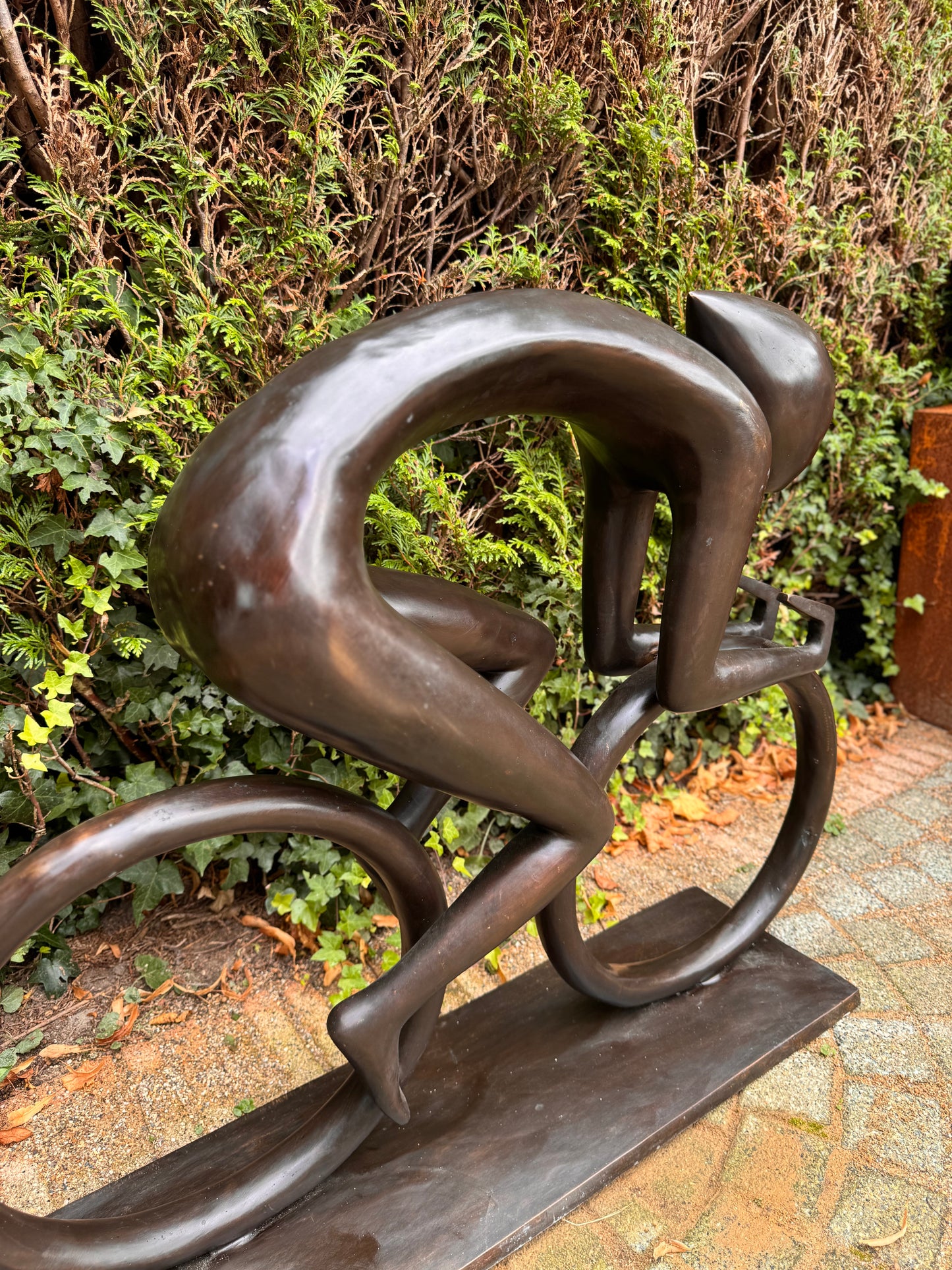 Ciclista de Bronze - 100x28x84cm - 15 Kg