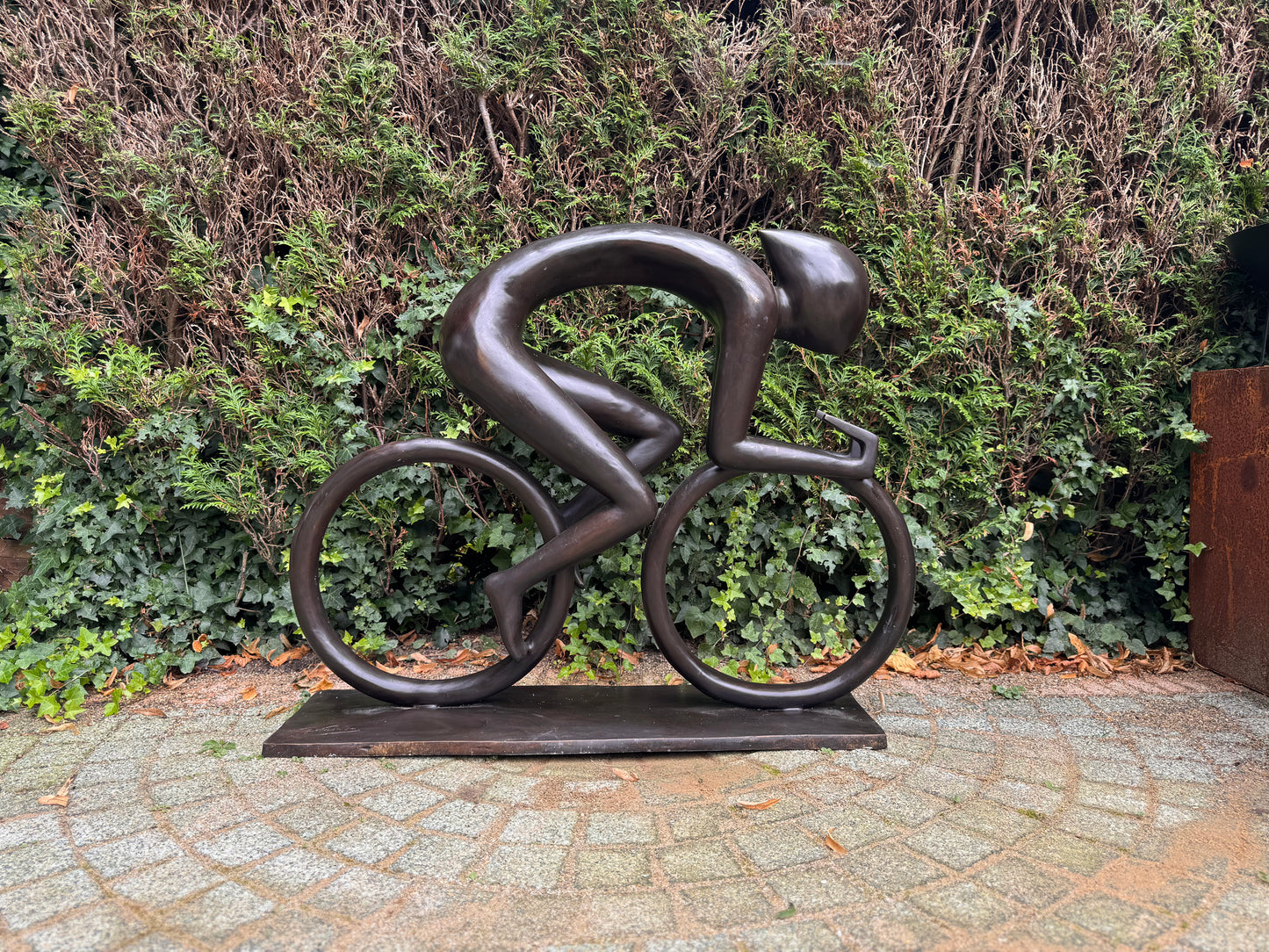 Ciclista de Bronze - 100x28x84cm - 15 Kg