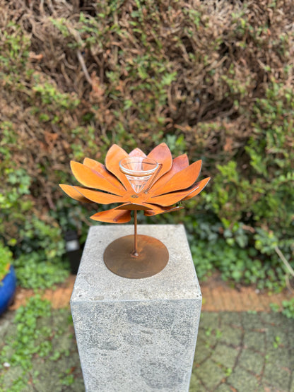 Flor de Ferrugem - Flor porta-vela - 25x25x25cm - 1Kg