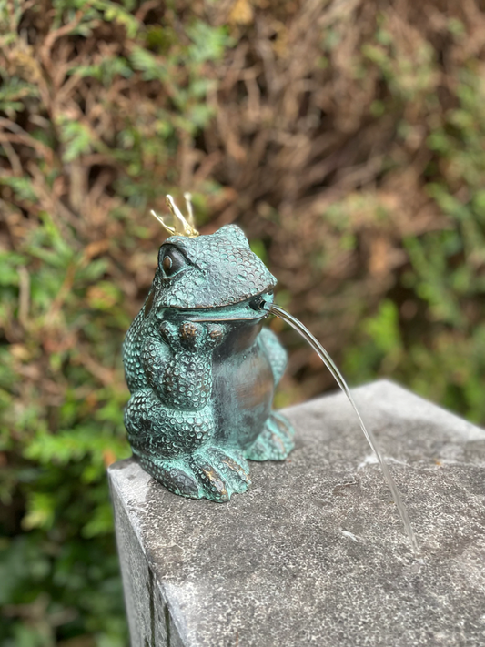 Bronze King Frog - Fountain - Garden Statue - Pond - Garden Decoration