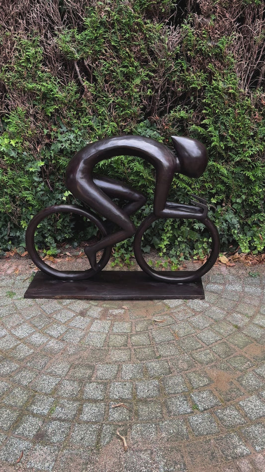 Ciclista de Bronze - 100x28x84cm - 15 Kg