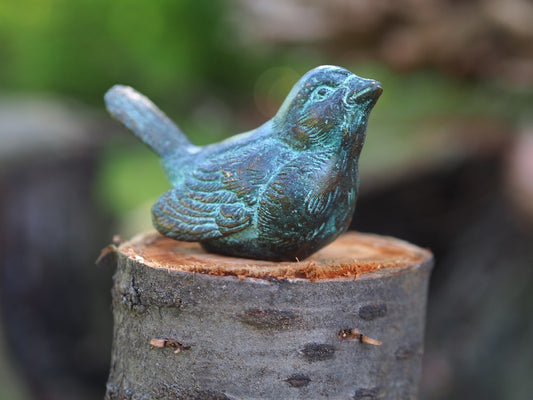 Bird in Bronze 6x5x10cm