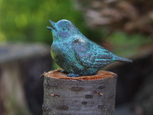 Bronzen Vogel 8x6x12cm