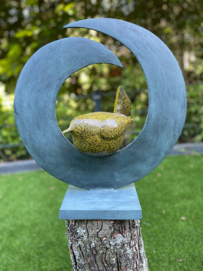 Bird Sculpture in Bronze 51x21x50cm