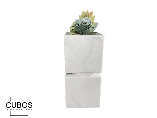 Cubos Plant Bianco Carrara