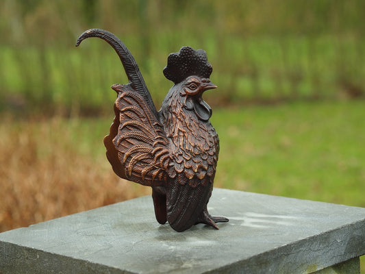 Bronze Rooster 18x7x9cm