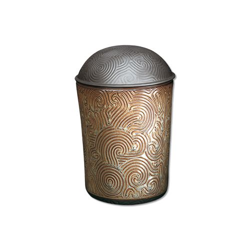 Porseleinen urn, goud - zilver 3,2 L - 28,5 cm